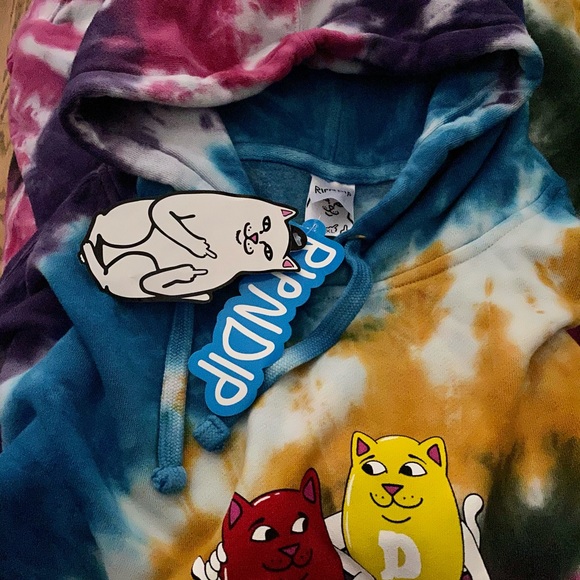 New RIPNDIP spiral tie dye hoodie - Picture 8 of 10